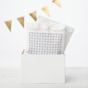 White Symmetric Chequered Gradient Pattern Frames Favour Bags