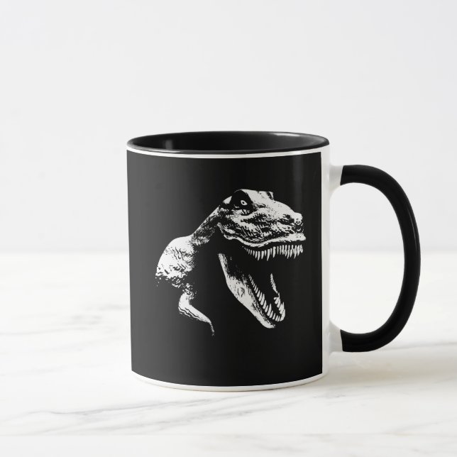 White T Rex Mug (Right)