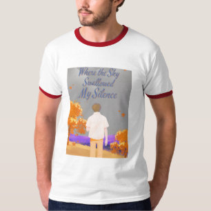 WHITE T SHIRT WHERE THE SKY SWALLOWED MY SILENCE
