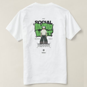 white t-shirt with design