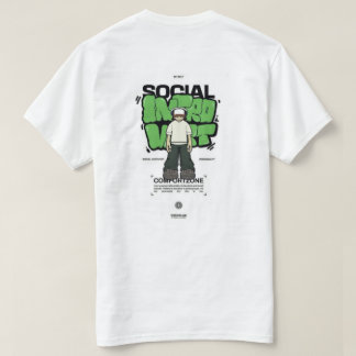 white t-shirt with design