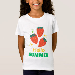 white t.shirt with sweet strowbry designe T-Shirt