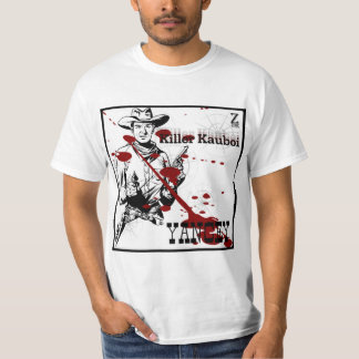 White T-Shirt With YANCEY Killer Kauboi Design