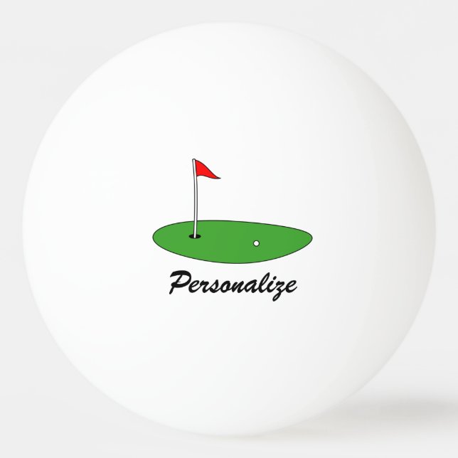 White table tennis ping pong ball for golf player (Front)