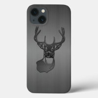 White Tail Buck Deer - Brushed Gun Metal Case-Mate