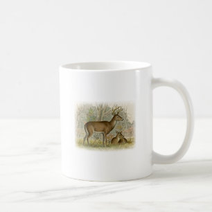 White Tail Deer Buck - Doe Coffee Mug