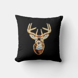 White tail Deer Head Energy Spirit Cushion
