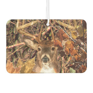 White Tail Deer Head Fall Energy Spirited on a Car Air Freshener