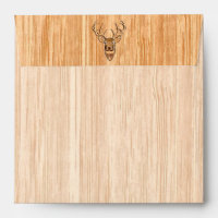 White Tail Deer Head Wood Inlay Style