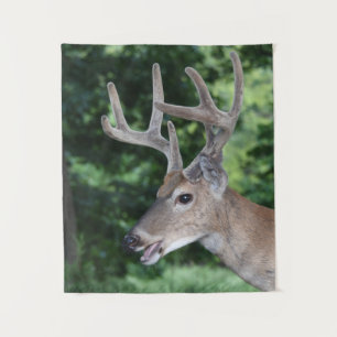 White Tail Deer In Velvet Tapestry