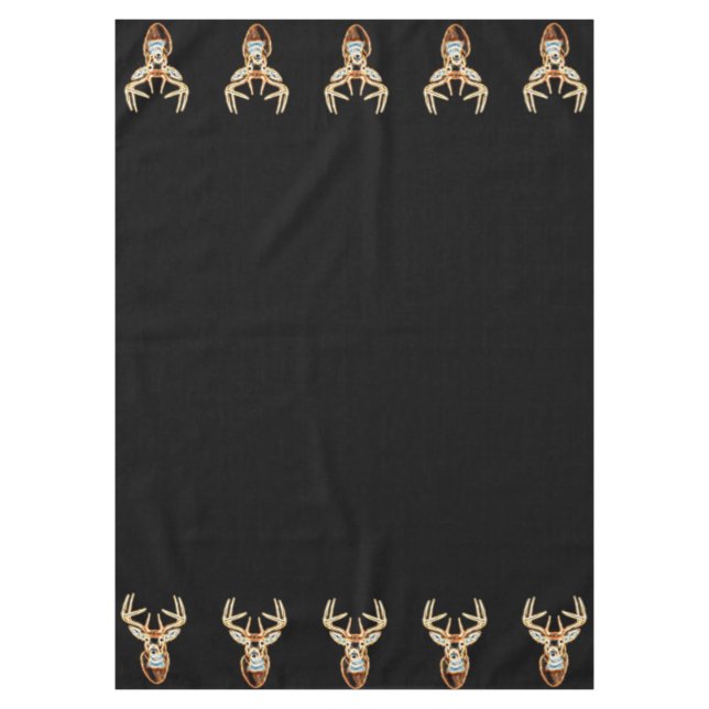 White Tail Head Energy Spirit Tablecloth (Front)