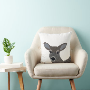White Tailed Deer Animal Wildlife Cushion