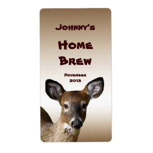 White Tailed Deer Beer Label