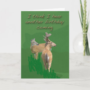 White-Tailed Deer Birthday Card