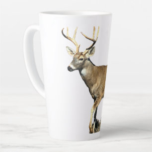 White Tailed Deer Buck Latte Mug