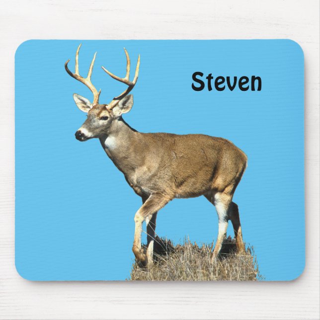 White Tailed Deer Buck Mouse Mat (Front)