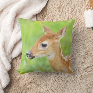 White-Tailed Deer Fawn Minnesota Cushion