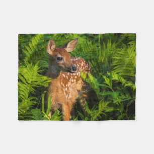 White-tailed Deer Fawn   Minnesota Fleece Blanket
