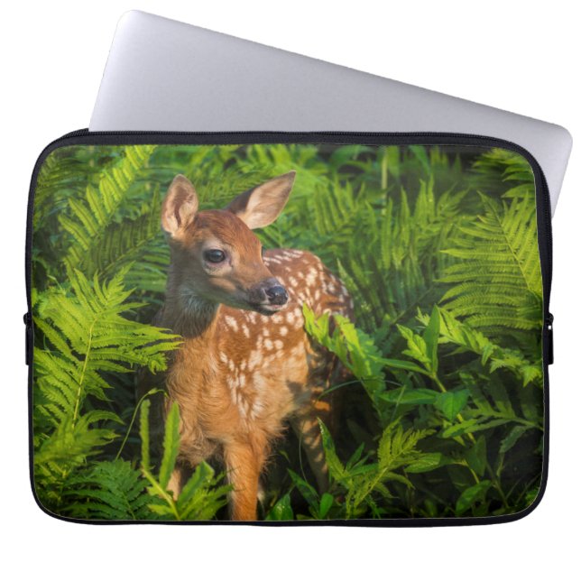 White-tailed Deer Fawn | Minnesota Laptop Sleeve (Front)
