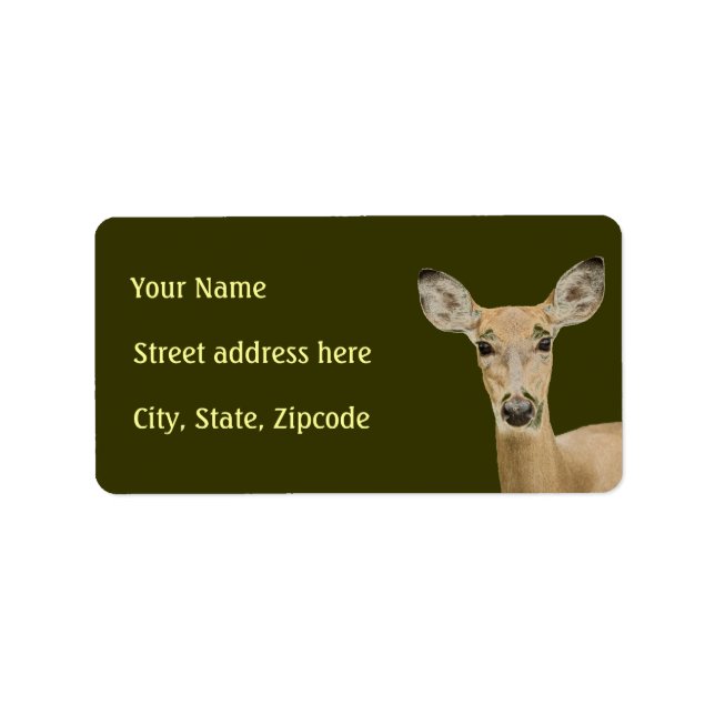 White Tailed Deer Label (Front)