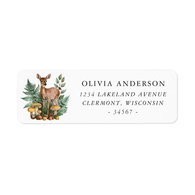 White Tailed Deer Return Address (Front)