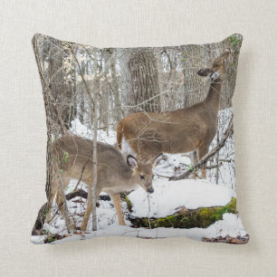 White-Tailed Deer Throw Pillow
