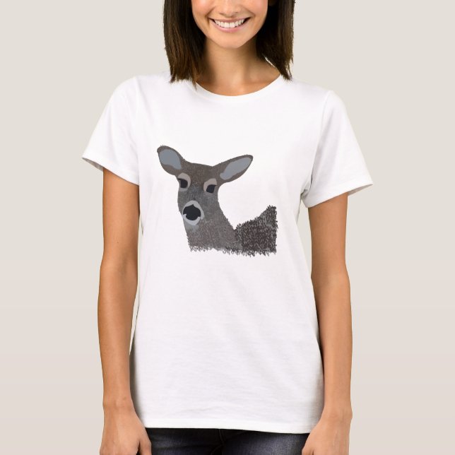 White Tailed Deer Wildlife Cute T-Shirt (Front)