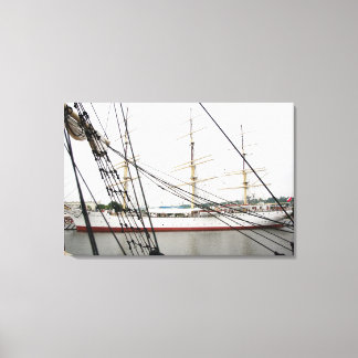 White tall ship - Canvas Print