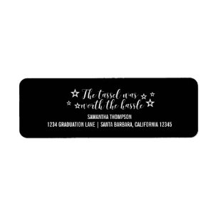 White Tassel Worth Hassle Graduation