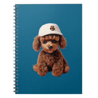 White Teacup Poodle Folder Notebook