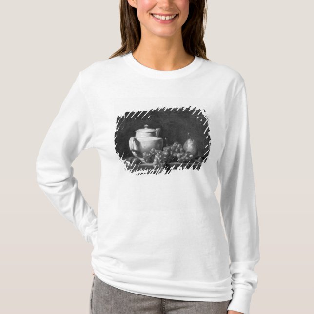 White Teapot with Two Chestnuts T-Shirt (Front)