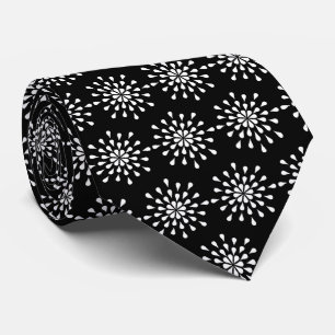 White teardrops tie