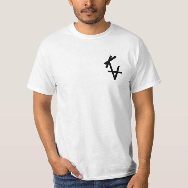 White tee-shirt KA T-Shirt (Front)
