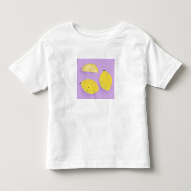 White Tee with Lemons  (Front)