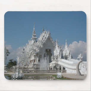 White Temple Thailand Mouse Mat
