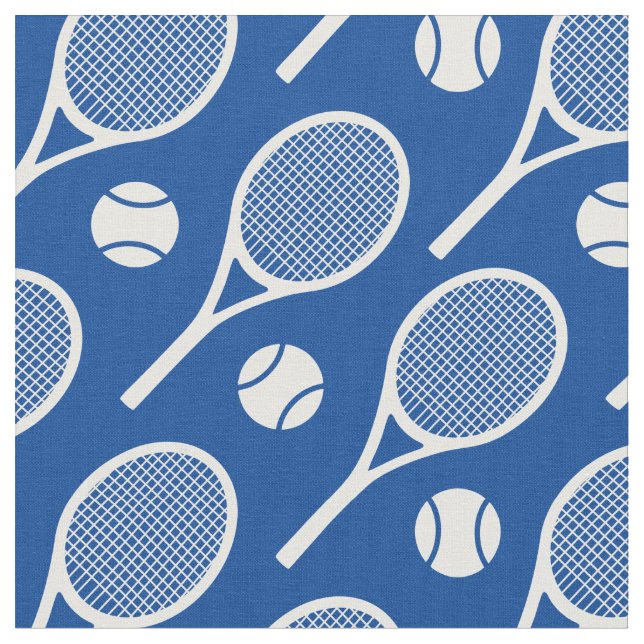 White tennis rackets - customizable! fabric (Close Up)