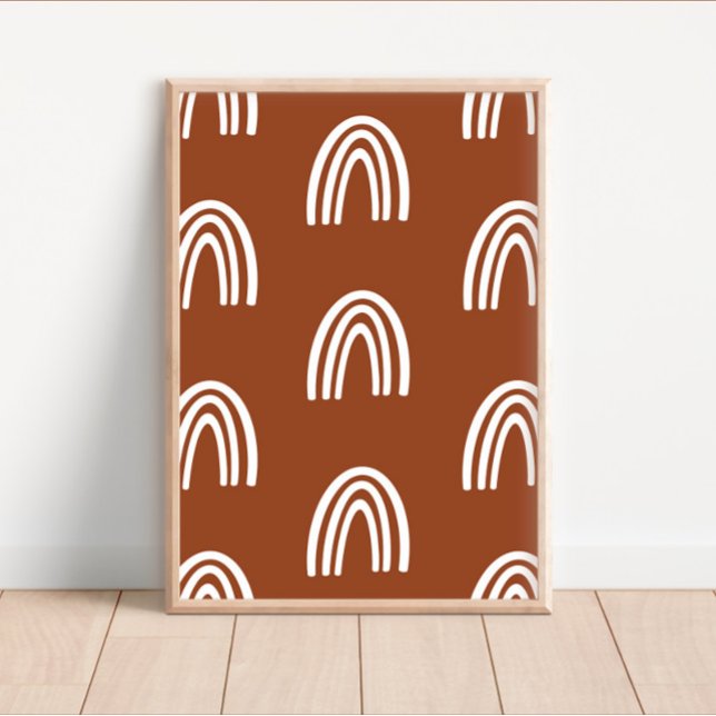 White/Terracotta Boho Rainbows Nursery Decor (Creator Uploaded)