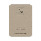 WHITE TERRAZZO TEXTURE KRAFT EARRING DISPLAY LOGO