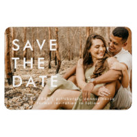 White Text Casual Photo Wedding Save the Date