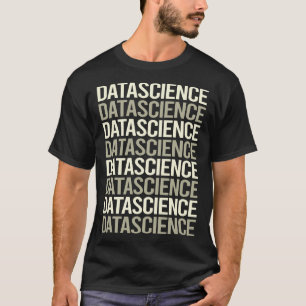 White Text Data Science T-Shirt