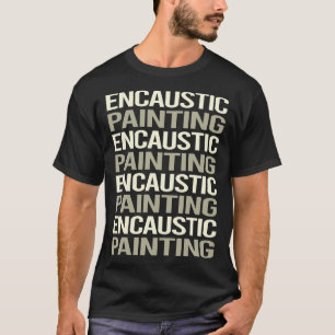 White Text Painting T-Shirt