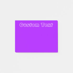 White Text   Simple Purple Post-it Notes