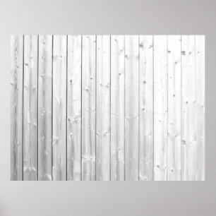 White texture wood surface poster
