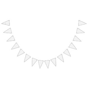 White textured background with subtle, interwoven, bunting 