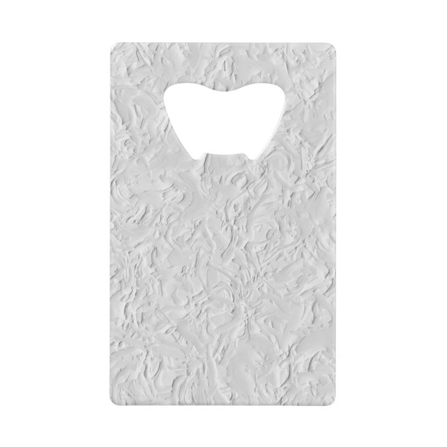 White Textured Stone, Monochrome Abstract Art (Front)