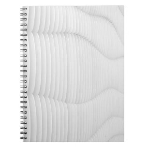 White textured wall notebook