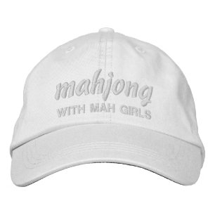 White Threads Mahjong with Mah Girls Embroidered Hat