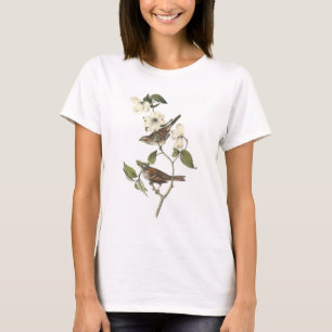 White-throated Sparrow by Audubon T-Shirt