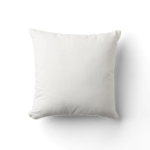 White Throw Pillow 16" x 16"