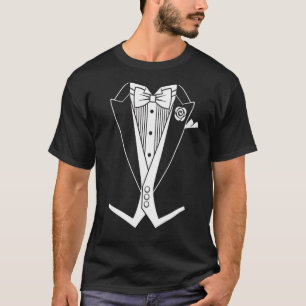 White Tie Formal Tailcoat Tuxedo T-Shirt